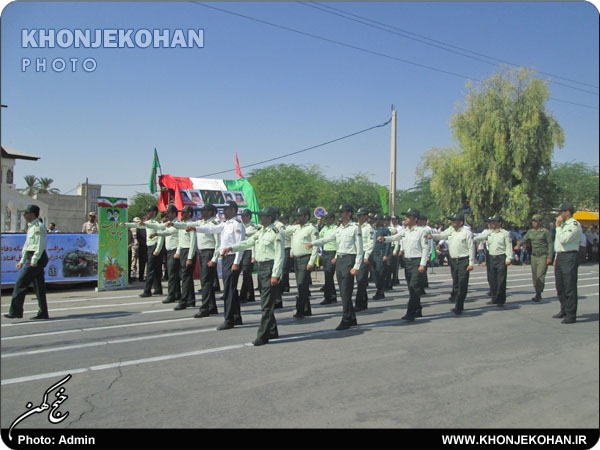 مراسم رژه 31 شهریور، با شکوه تمام در شهرستان خنج برگزار شد + تصاویر
