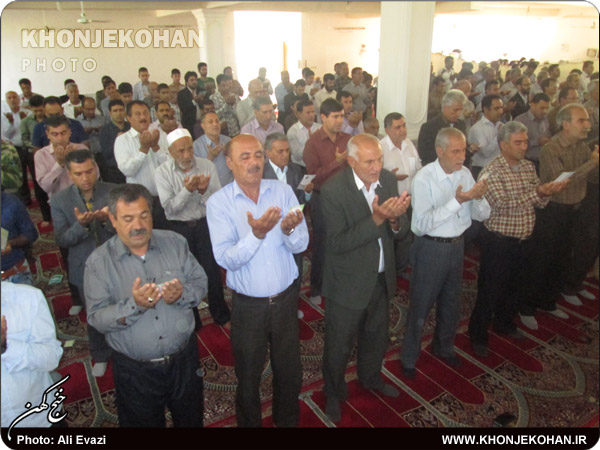 نماز عید قربان در خنج اقامه شد + تصاویر