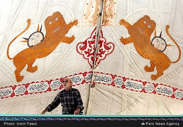 برپایی خیمه های حسینی در زرقان