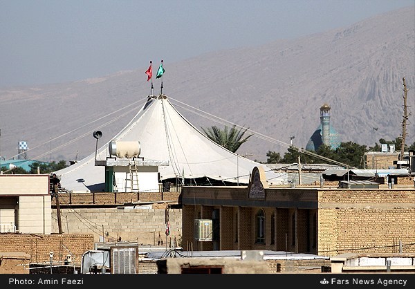 برپایی خیمه های حسینی در زرقان