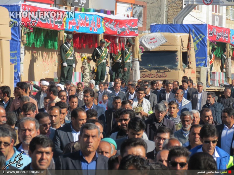 گزارش تصویری(1): استقبال باشکوه تسنن و تشیع خنج از کاروان شهدای گمنام