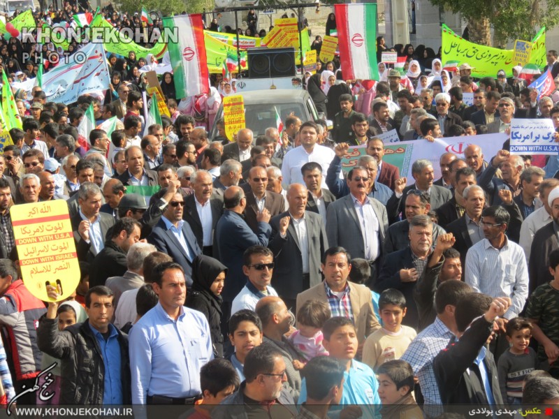 گزارش تصویری: حماسه تسنن و تشیع خنج در راهپیمایی 22 بهمن