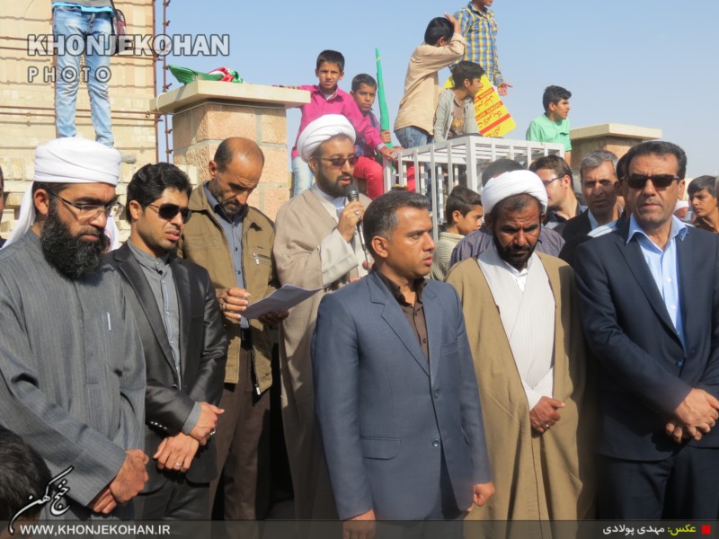 گزارش تصویری: حماسه تسنن و تشیع خنج در راهپیمایی 22 بهمن