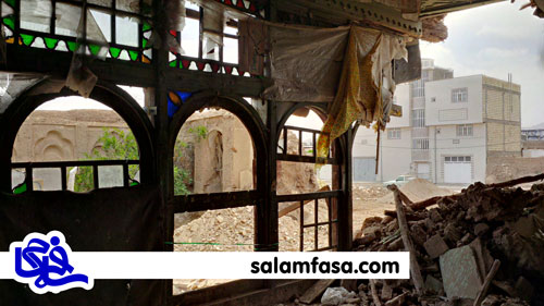 تخریب یک خانه تاریخی در فسا تخریب یک خانه تاریخی در فسا
