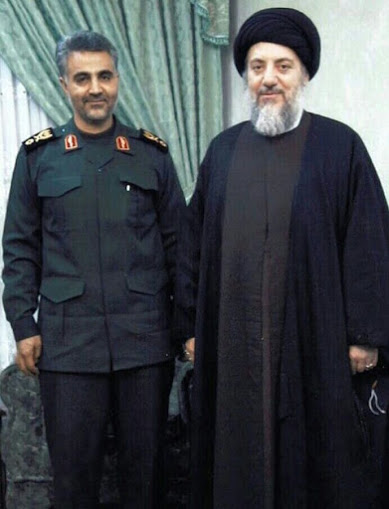 عکس یادگاری حاج قاسم با شهید حکیم عکس یادگاری حاج قاسم با شهید حکیم