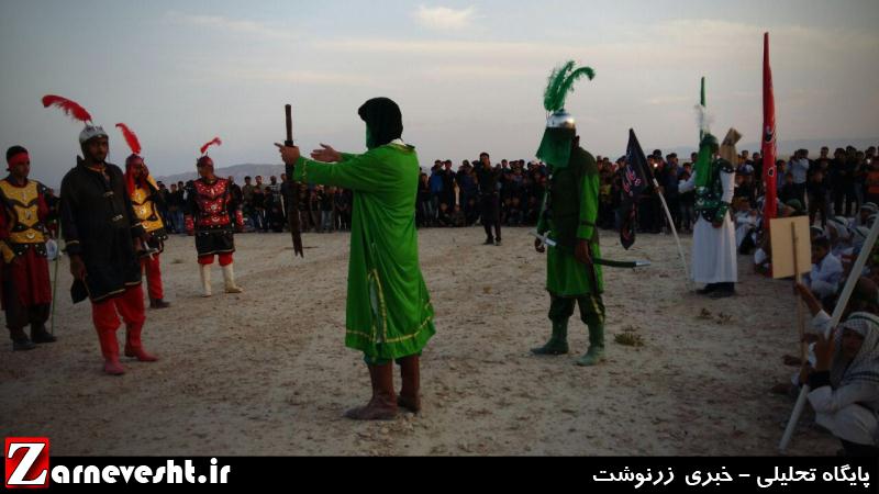کاروان نمادین کربلا در زرین دشت به حرکت در آمد