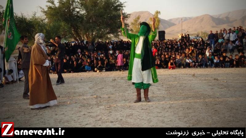 کاروان نمادین کربلا در زرین دشت به حرکت در آمد