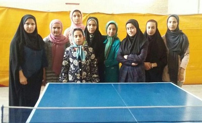 برگزاری مسابقات آزاد تنیس روی میز بانوان در بوانات