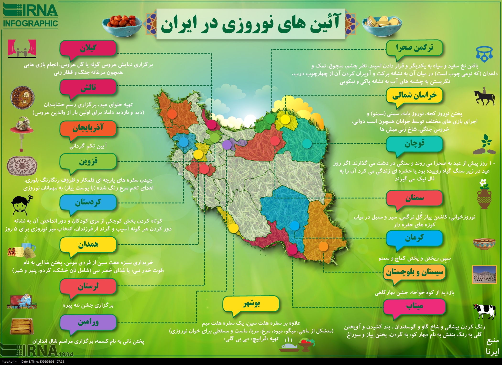 اینفوگرافیک/ آئین های نوروزی در ایران