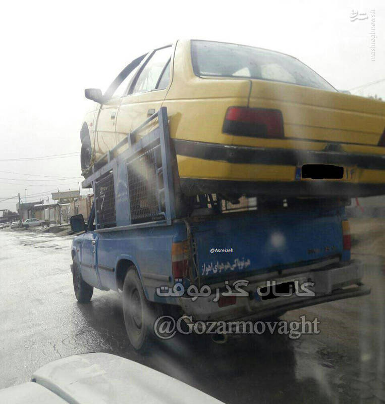 عکس/ تاکسی سوار بر نیسان!