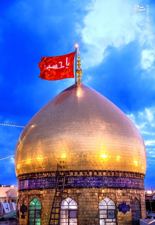 تصاویری زیبا از گنبد حرم امام حسین(ع)