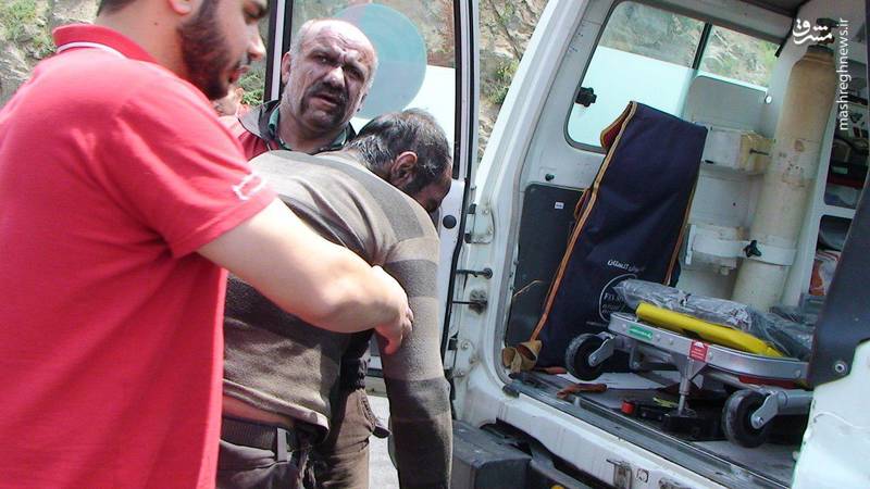 عکس/ مصدومان حادثه معدن زغال سنگ آزادشهر