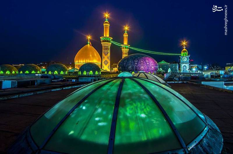 عکس/ نمایی دیدنی از گنبد حرم حضرت ابوالفضل