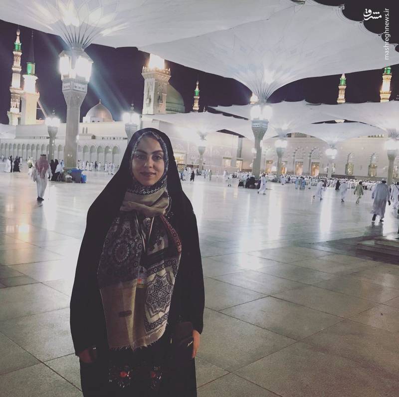 عکس/ نرگس کلباسی در مسجدالنبی