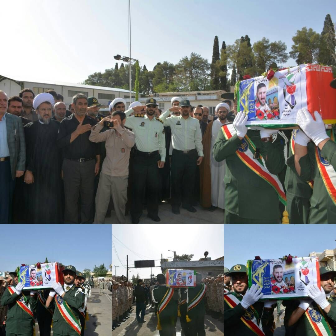 تشیع شهید مدافع حرم در فسا