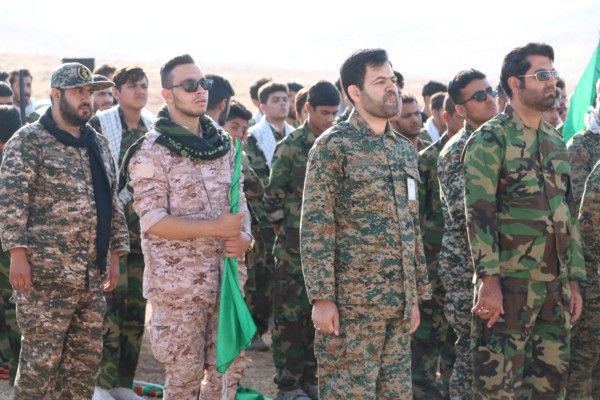 رزمایش بسیجیان ناحیه محمد رسول الله در سپیدان