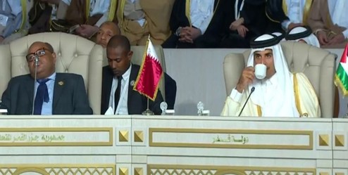 امیر قطر نشست اتحادیه عرب را ترک کرد امیر قطر نشست اتحادیه عرب را ترک کرد