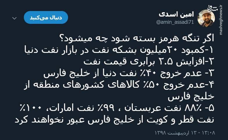 اگر تنگه هرمز بسته شود چه می‌شود؟