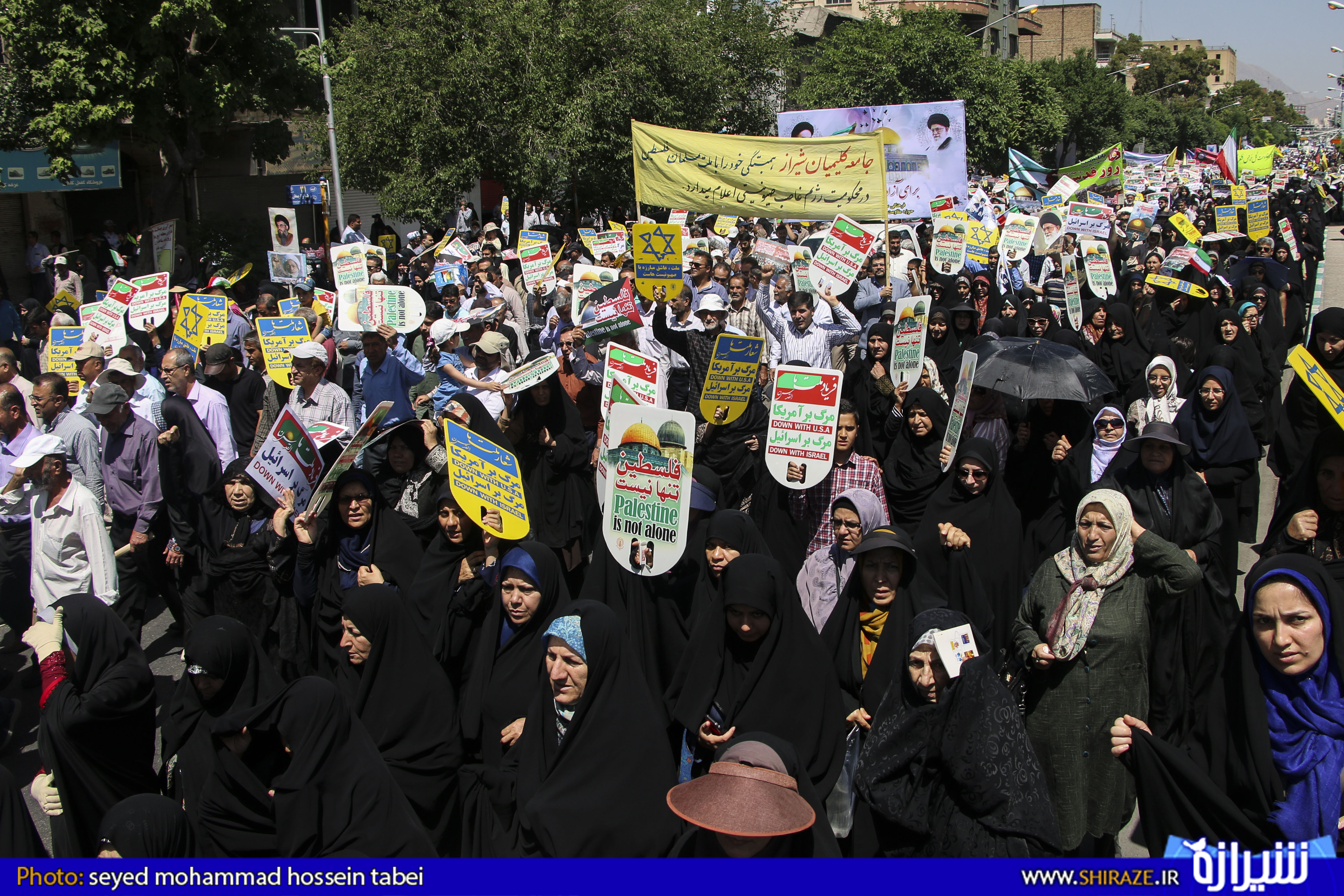 دهها هزار شیرازی «معامله قرن» را محکوم کردند دهها هزار شیرازی «معامله قرن» را محکوم کردند