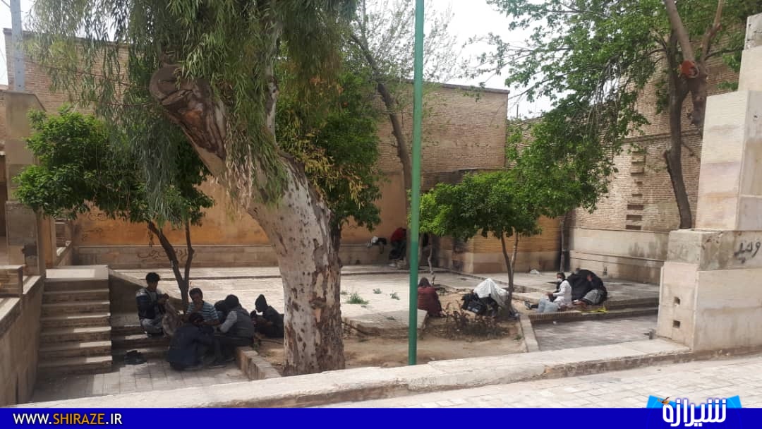 عکس/ دورهمی معتادان و کرونا در قلب شیراز