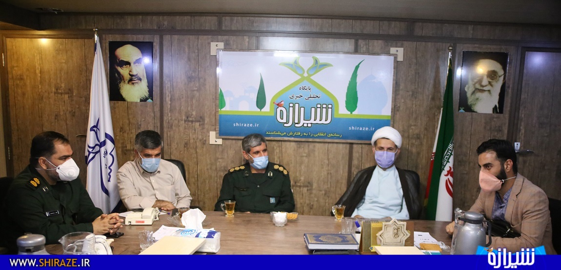 بازدید معاون هماهنگ‌کننده و مسئول نمایندگی ولی فقیه در سپاه فجر از دفتر شیرازه