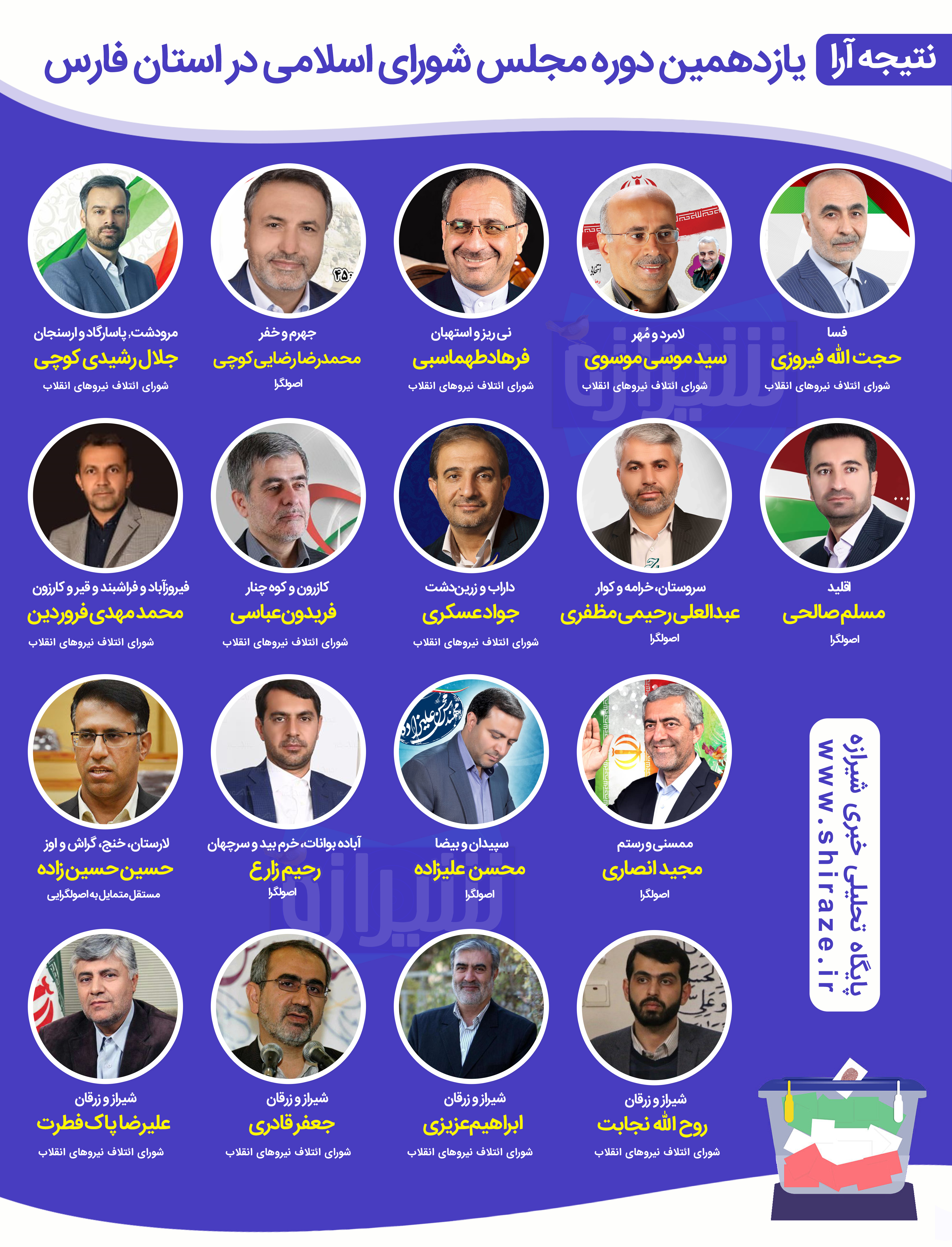 پیشنهادی با نمایندگان استان فارس