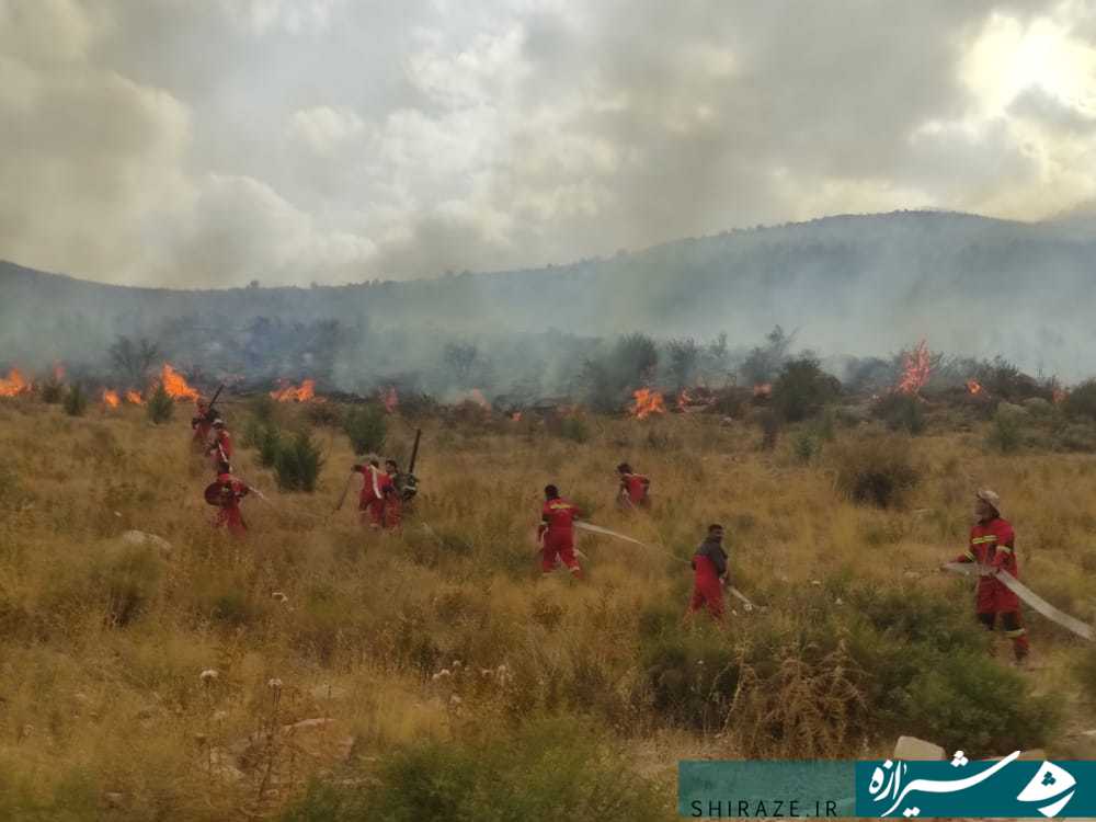 حریق گسترده در پارک کوهستانی دراک محار شد حریق گسترده در پارک کوهستانی دراک محار شد