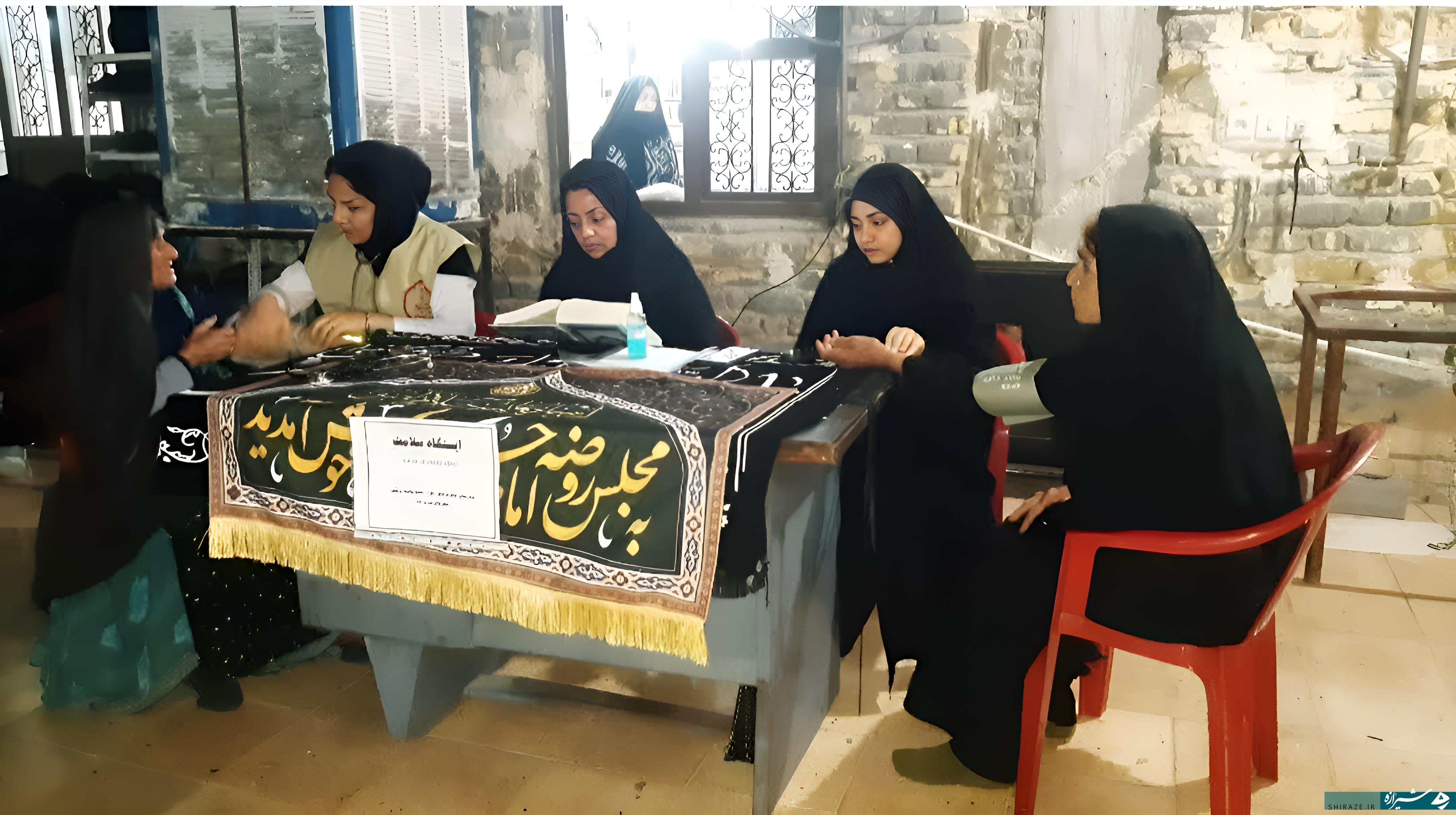 برپایی ایستگاه سنجش سلامت در فیروزآباد