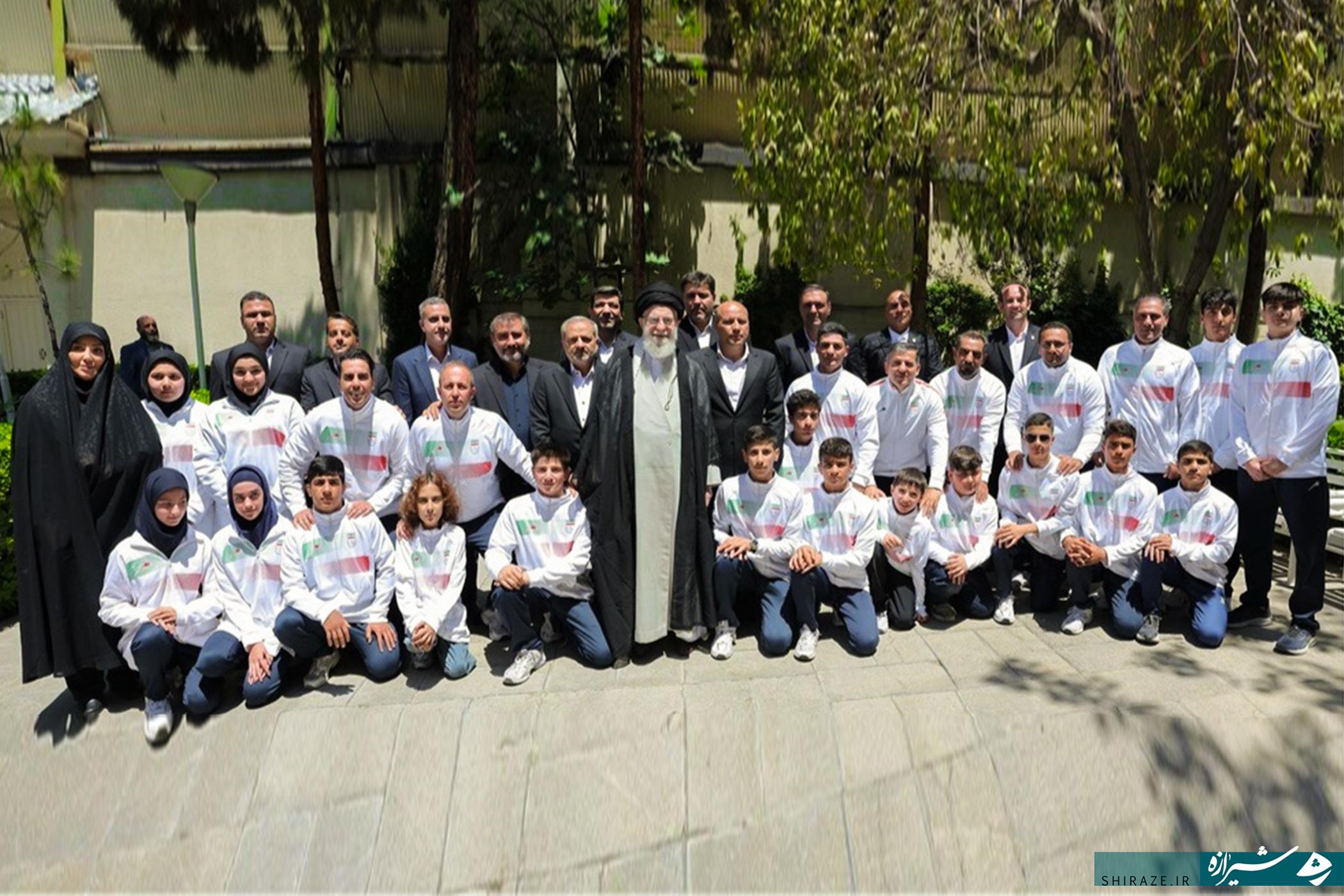 قهرمان نوجوان فارس بار رهبر انقلاب دیدار کرد