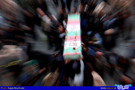 تشییع پیکر شهدای 8 سال دفاع مقدس در شیراز