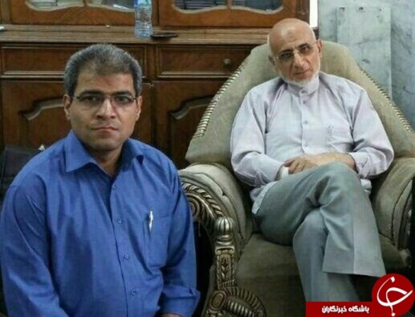 سید  مصطفی میرسلیم و پسر بزرگش