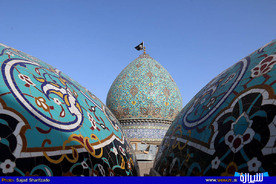 مراسم تعویض پرچم گنبد شاهچراغ(ع)