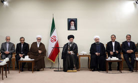 دیدار رئیس‌جمهور و اعضای هیأت دولت با رهبر معظم انقلاب