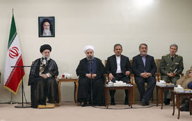 دیدار رئیس‌جمهور و اعضای هیأت دولت با رهبر معظم انقلاب