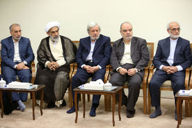 دیدار رئیس‌جمهور و اعضای هیأت دولت با رهبر معظم انقلاب
