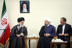 دیدار رئیس‌جمهور و اعضای هیأت دولت با رهبر معظم انقلاب