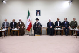 دیدار رئیس‌جمهور و اعضای هیأت دولت با رهبر معظم انقلاب