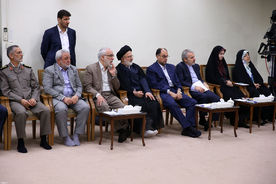 دیدار رئیس‌جمهور و اعضای هیأت دولت با رهبر معظم انقلاب