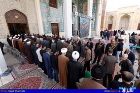 مراسم ترحیم آیت الله حائری در شاهچراغ