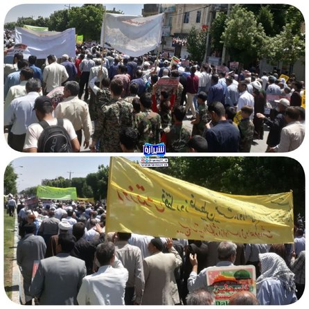 راهپیمایی مردم ولایتمدار مرودشت استان فارس در روز قدس