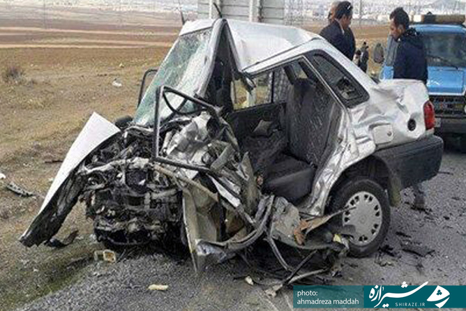 نمونه تصادفات صورت گرفته در جاده سیاخ دارنگون - شیراز 