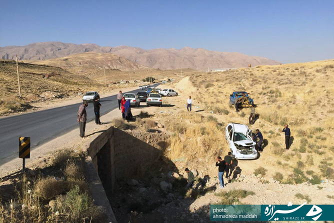 نمونه تصادفات صورت گرفته در جاده سیاخ دارنگون - شیراز 