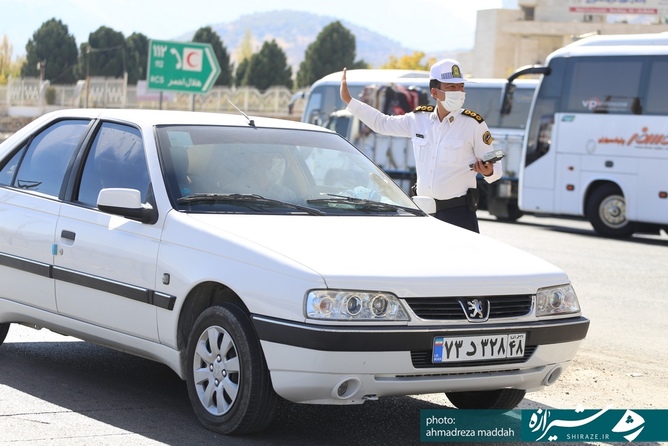 پلیس راه شیراز - کازرون 