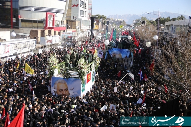 کرمان/ مراسم تشییع با شکوه سردار شهید حاج قاسم سلیمانی