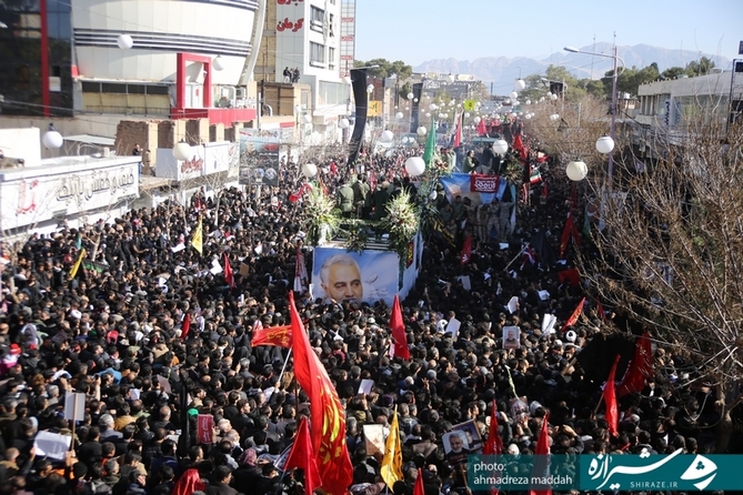 کرمان/ مراسم تشییع با شکوه سردار شهید حاج قاسم سلیمانی