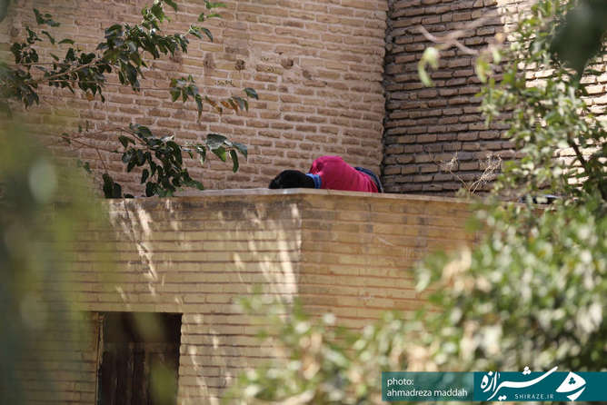 قبل از حضور مسئولین در بافت فرهنگی شهر شیراز 