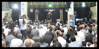مراسم شهادت امام باقر(ع) در فسا با حضور حجت الاسلام عالی