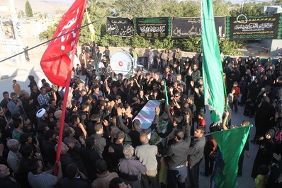 تشیع پیکر شهید عباس سلمانپور در فیروزآباد
