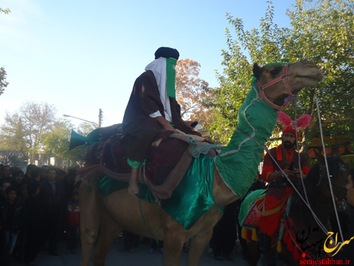 حرکت نمادین کاروان اسرای کربلا در استهبان
