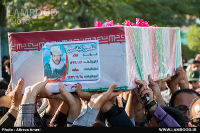 تشیع پیکر شهید کیانی در لامرد